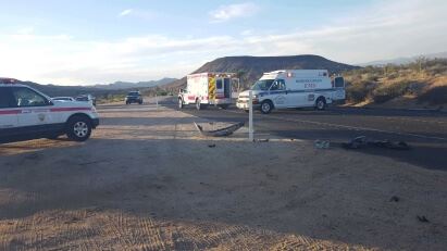 THREE-VEHICLE CRASH IN YUCCA VALLEY SENDS ONE MAN TO HOSPITAL
