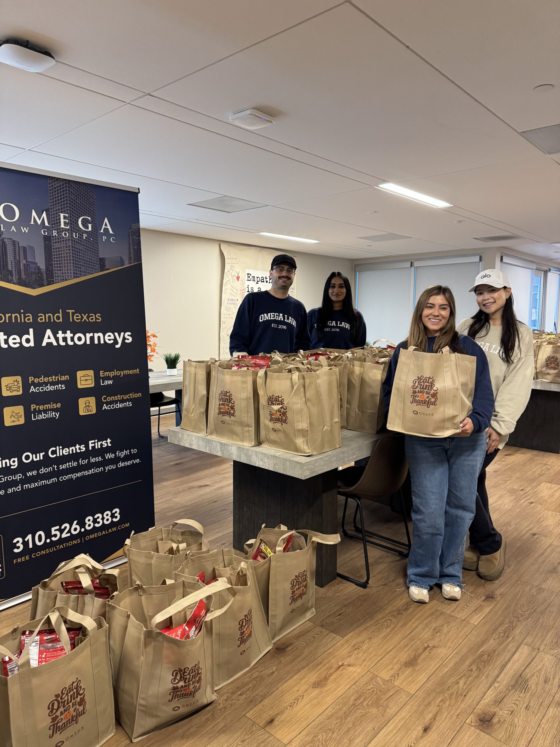 Omega Law and PATH Los Angeles Donate Meal Kits for the Holidays